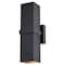 Vaxcel Lavage Aluminum 2 Light Black Contemporary Outdoor Wall Lamp - Up and Down Lighting T0661 - alternate 7